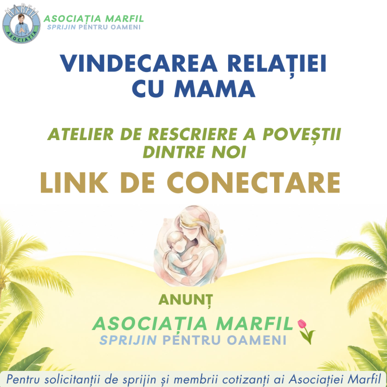 Link de conectare pentru Atelierul de rescriere a relației cu mama