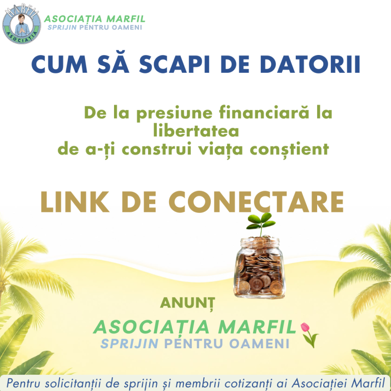 Link de conectare curs ”Scapă de datorii”